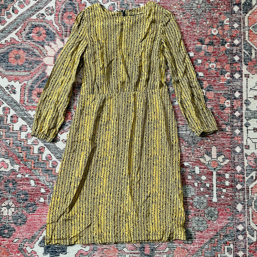 Marimekko Silk Dress Gold